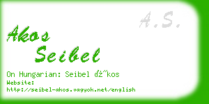 akos seibel business card